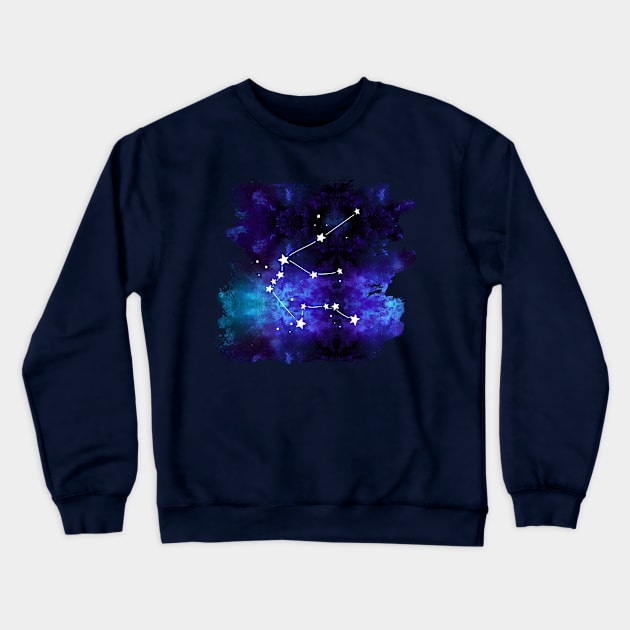 Aquarius Galaxy Crewneck Sweatshirt by joyandgrace